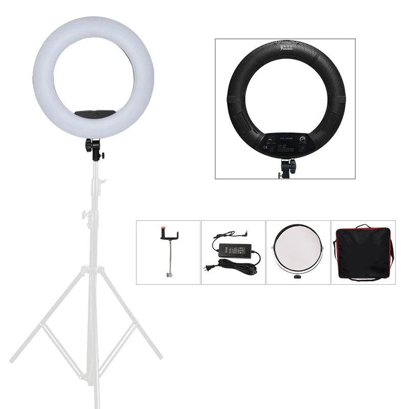 Led Ring Light 18 - Yidoblo Black FS-480II – Kit d'éclairage