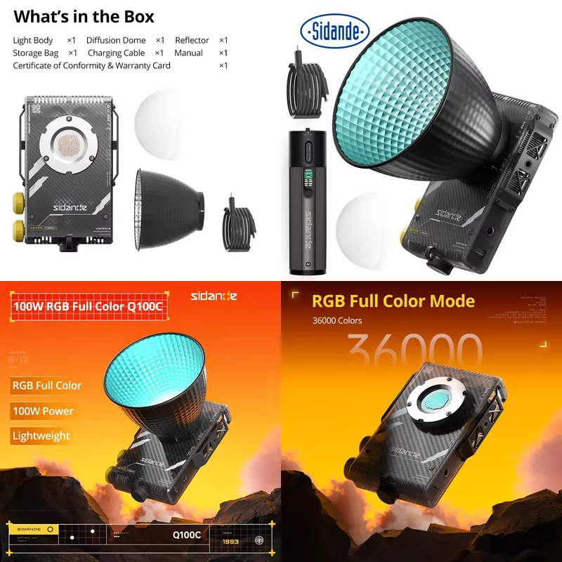 Photography Lighting - Lampe de remplissage optique portable professionnelle