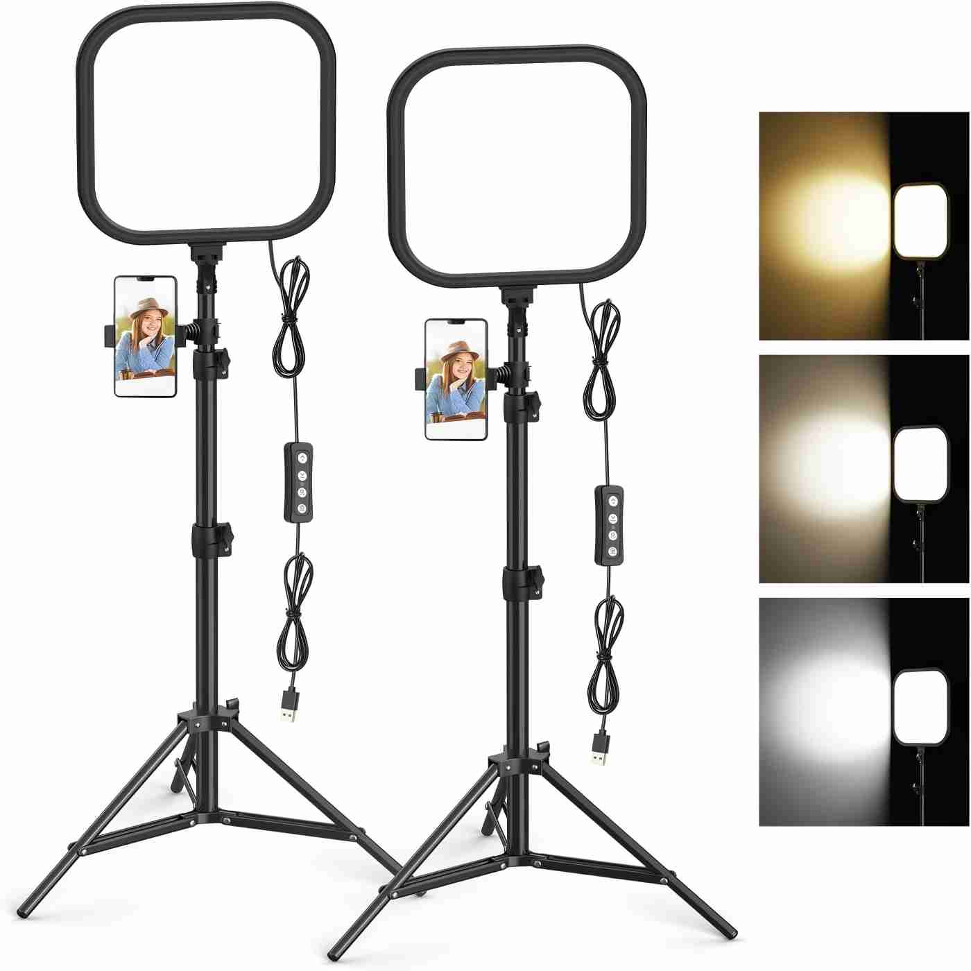 Altson Photography Video Lighting Kit - Kit d'éclairage vidéo LED 2 pièces