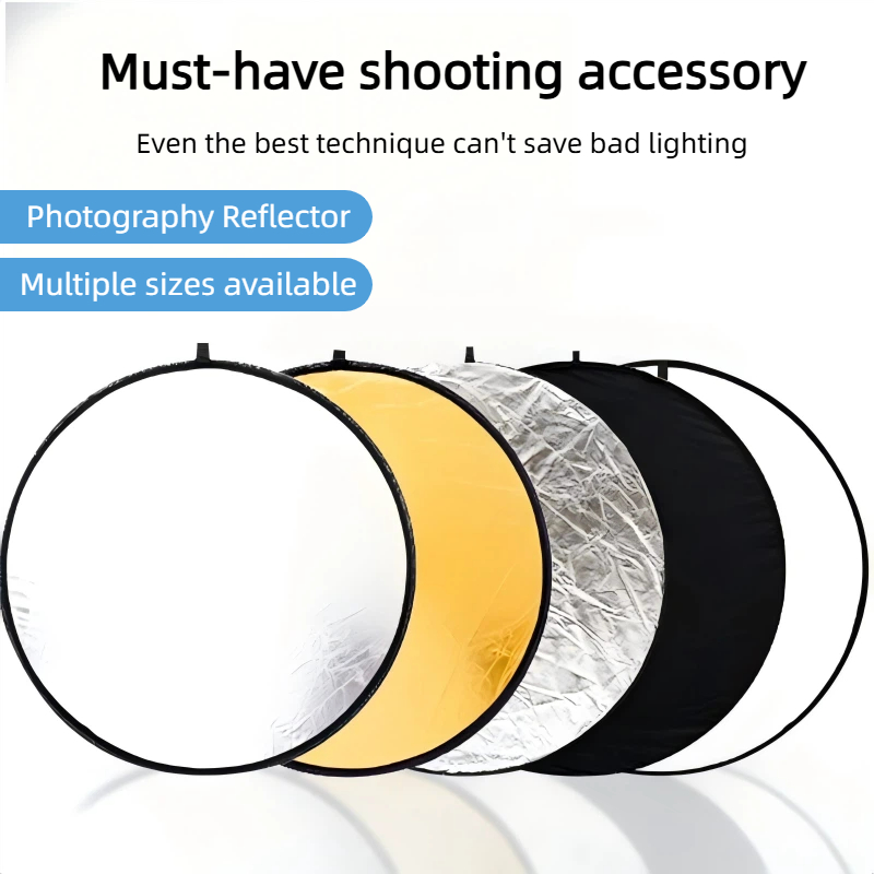Photography Lighting For Outdoors - Réflecteur double face or et argent