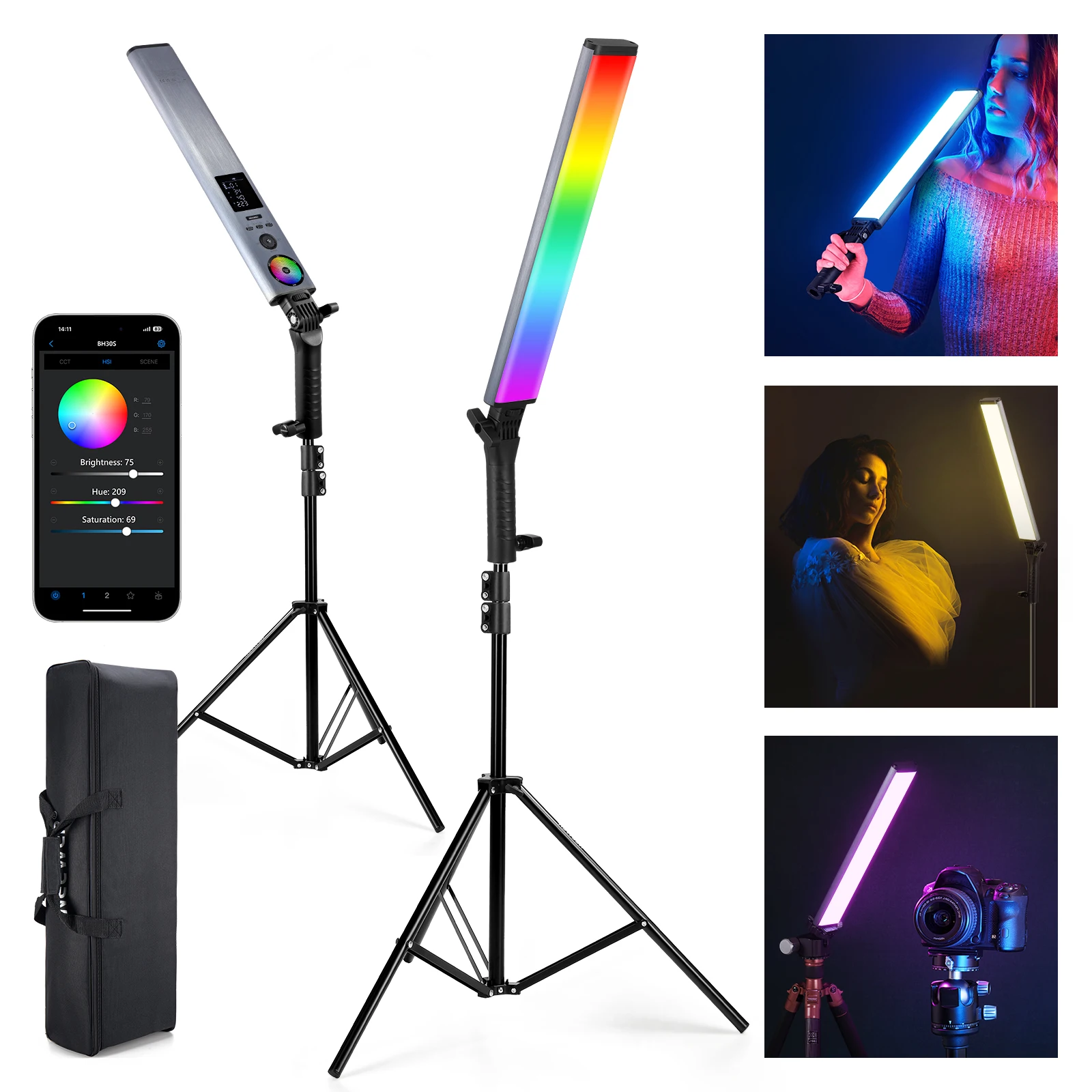 Photography Lighting Kit Neewer - NEEWER Kit de 2 baguettes lumineuses
