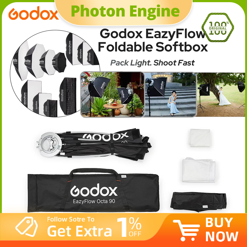 Photography Lighting Flash - Boîte à lumière pliable Godox EazyFlow,