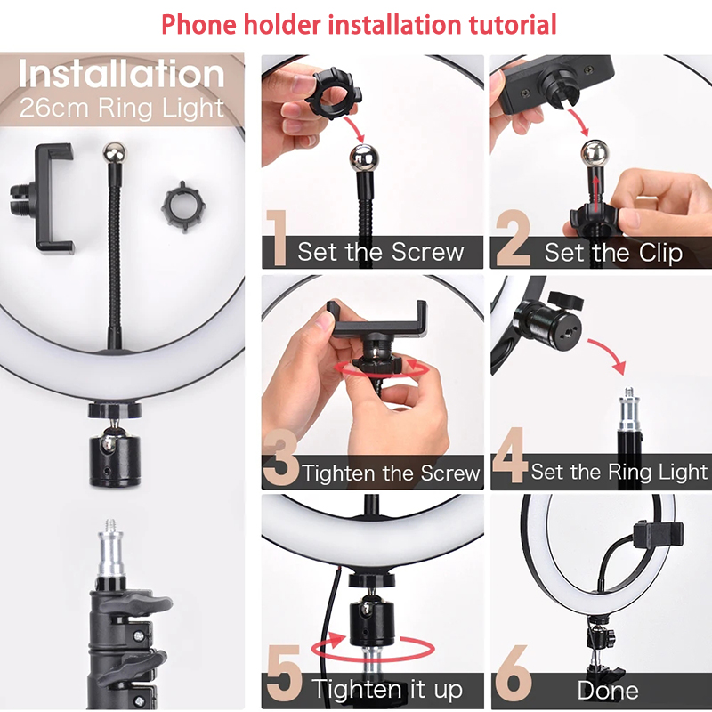 Anneau lumineux LED pour selfi - Photography Lighting Home avis et prix