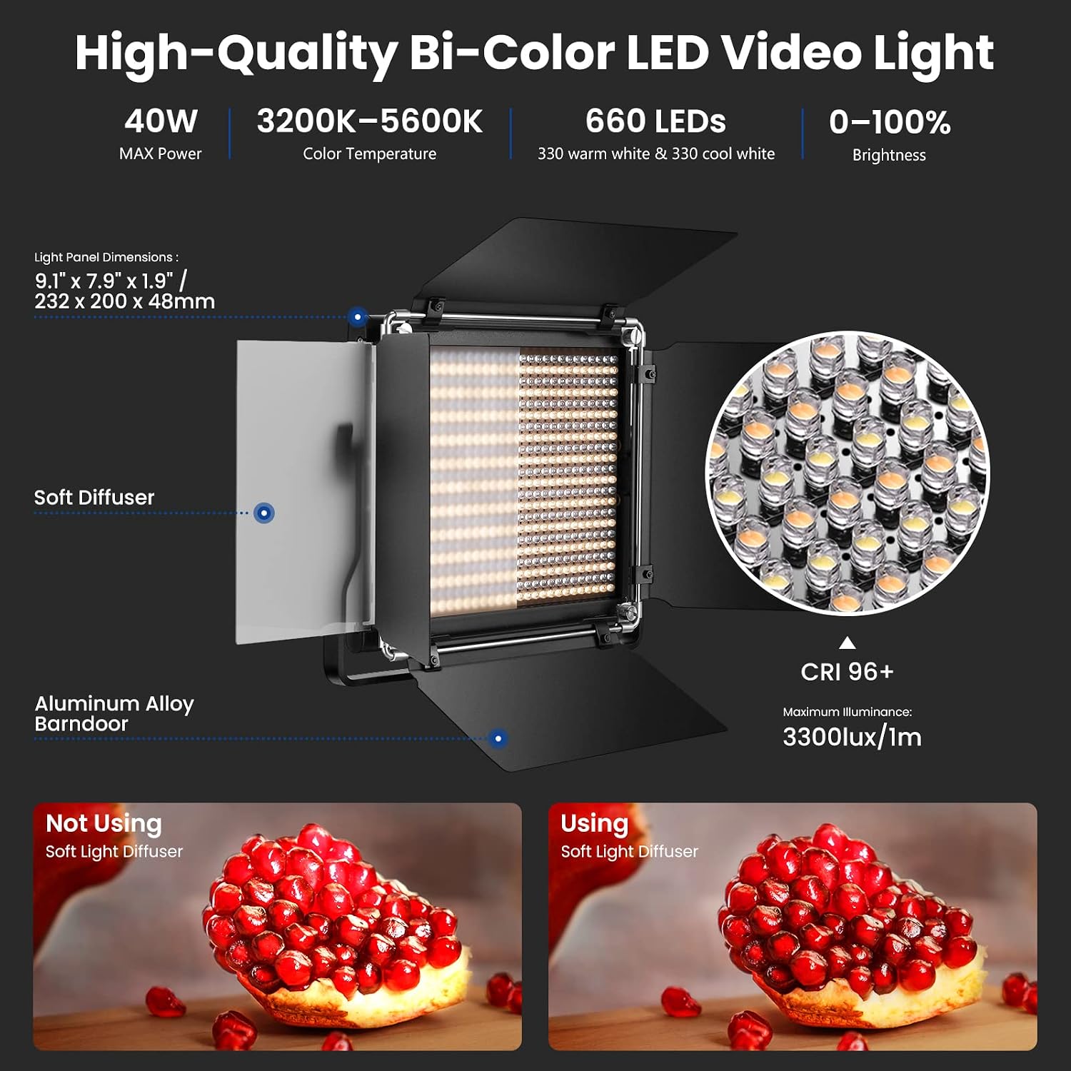NEEWER Kit de 2 lampes vidéo L - Photography Lighting Kit Neewer avis et prix