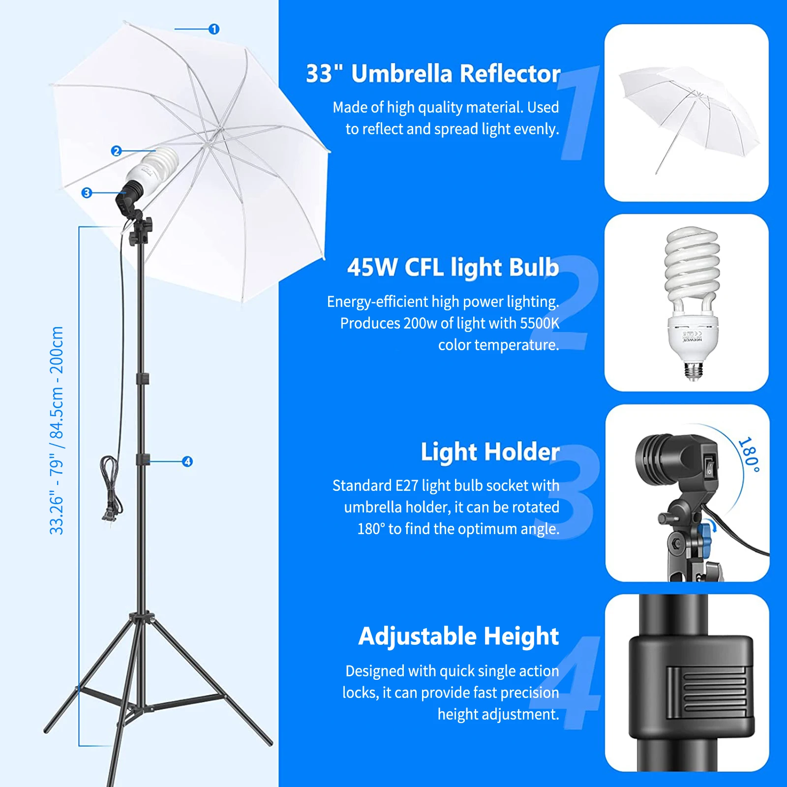 Kit d'éclairage photo NEEWER a - Photography Lighting Kit Neewer avis et prix