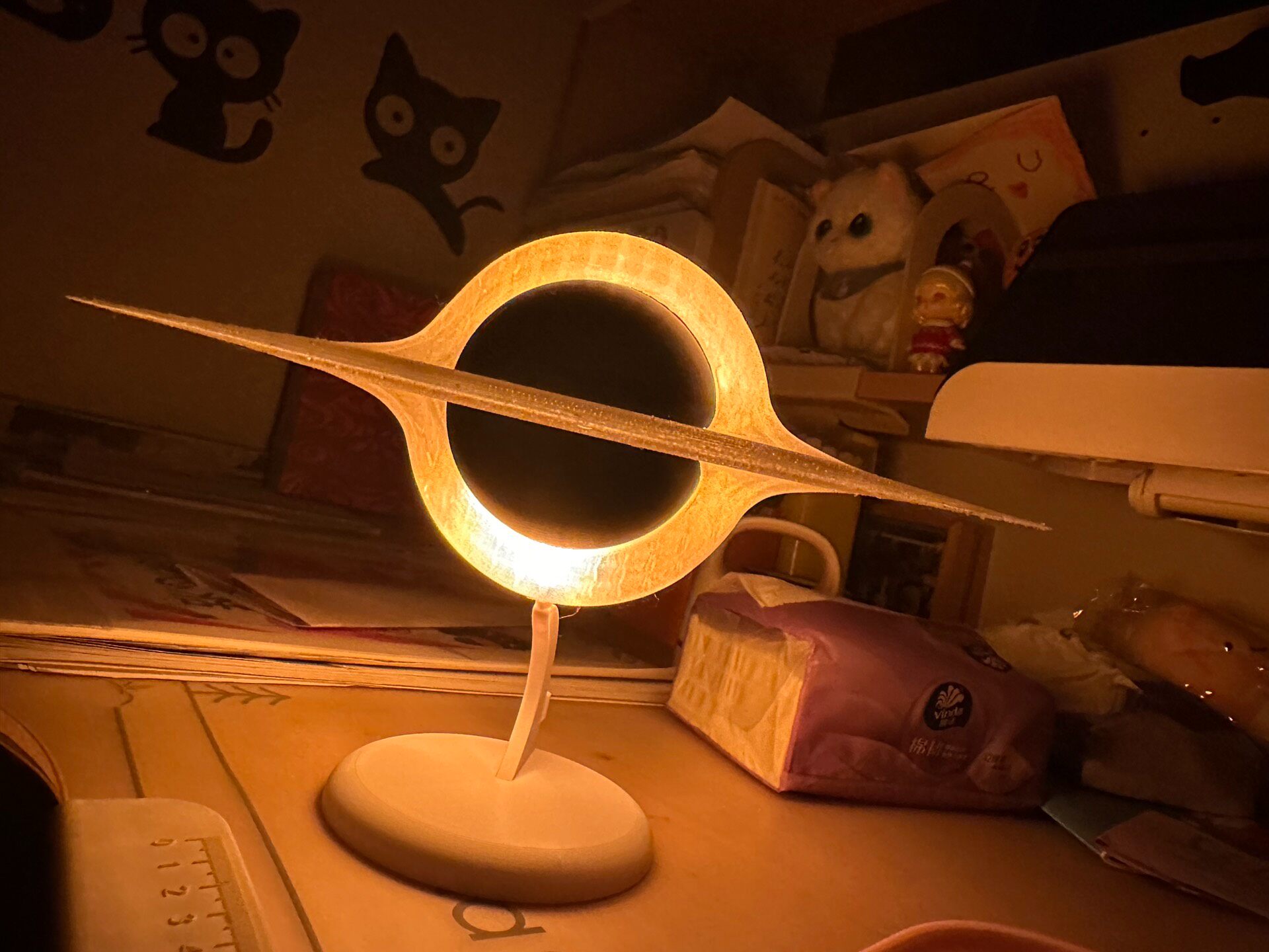 Lampe de nuit en forme de trou - Led Ring Light 18 avis et prix