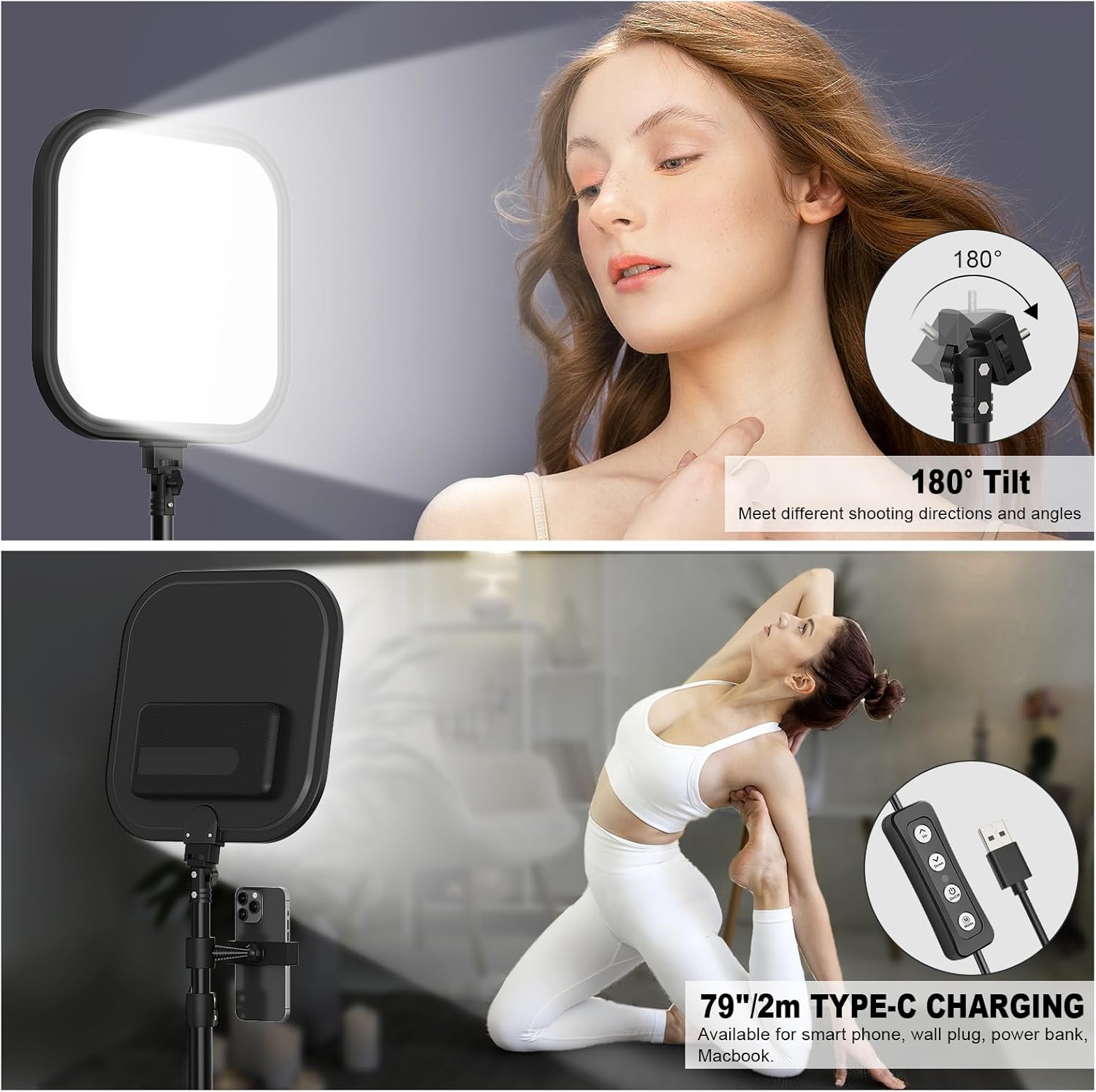 Kit d'éclairage vidéo LED 2 pi - Altson Photography Video Lighting Kit avis et prix