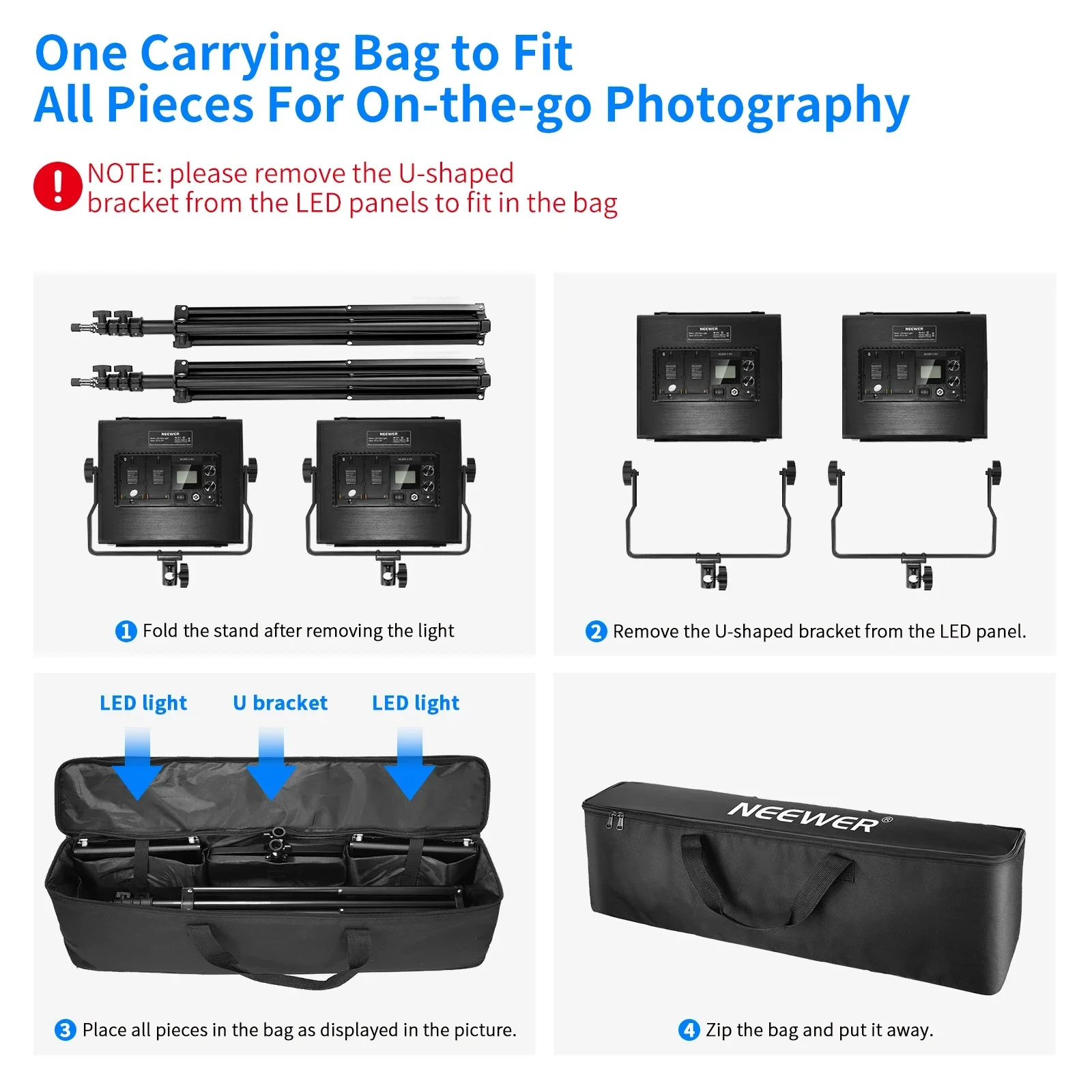 Neewer Kit de 2 panneaux lumin - Photography Lighting Kit Neewer avis et prix