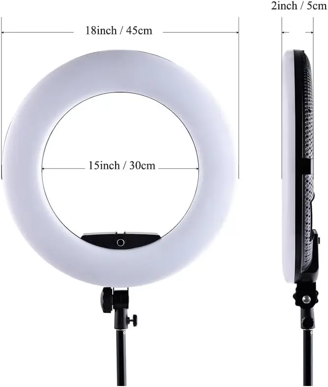 Lampe annulaire FD480 18 pouce - Led Ring Light 18 avis et prix