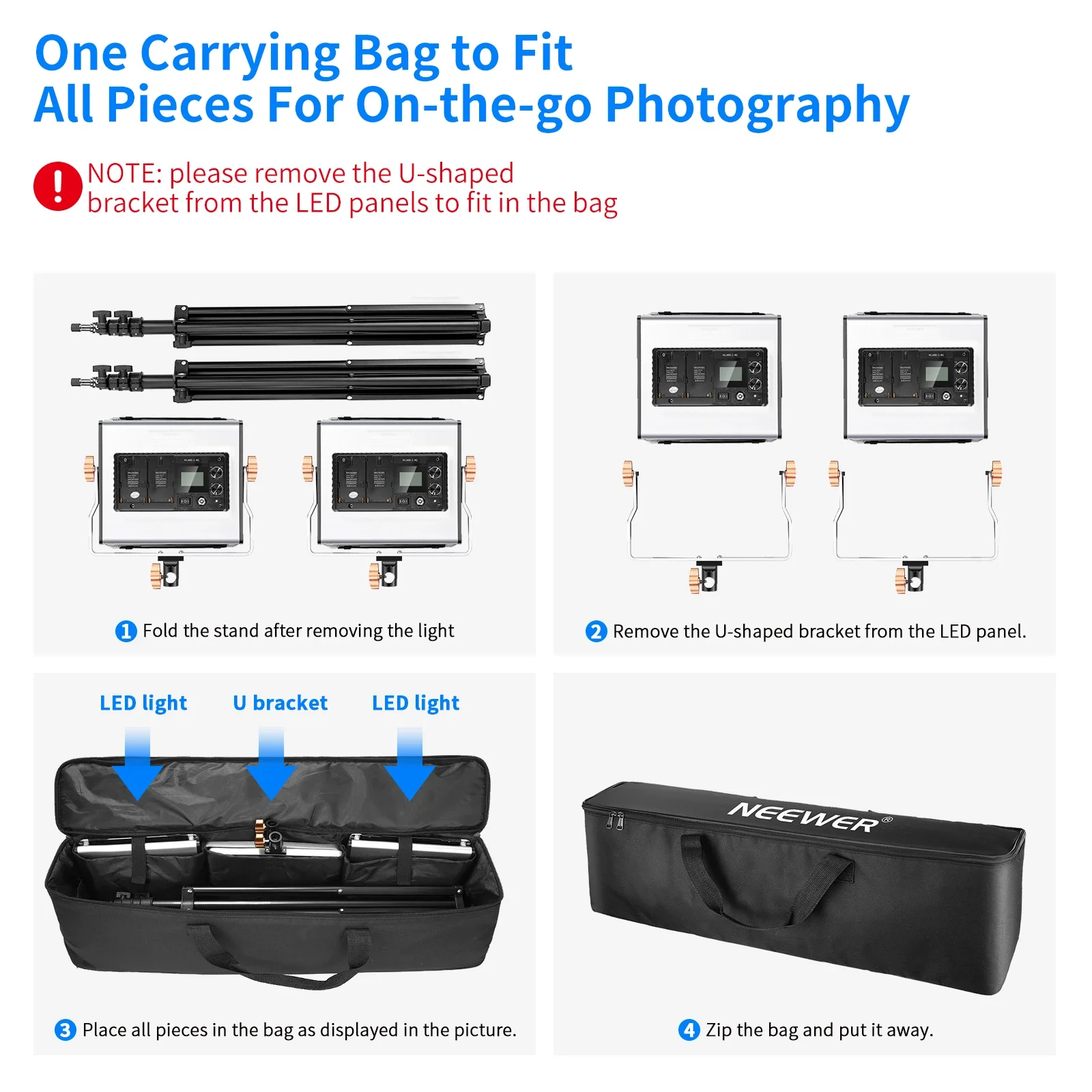 Neewer 2 Packs Kit d'éclairage - Photography Lighting Kit Neewer avis et prix