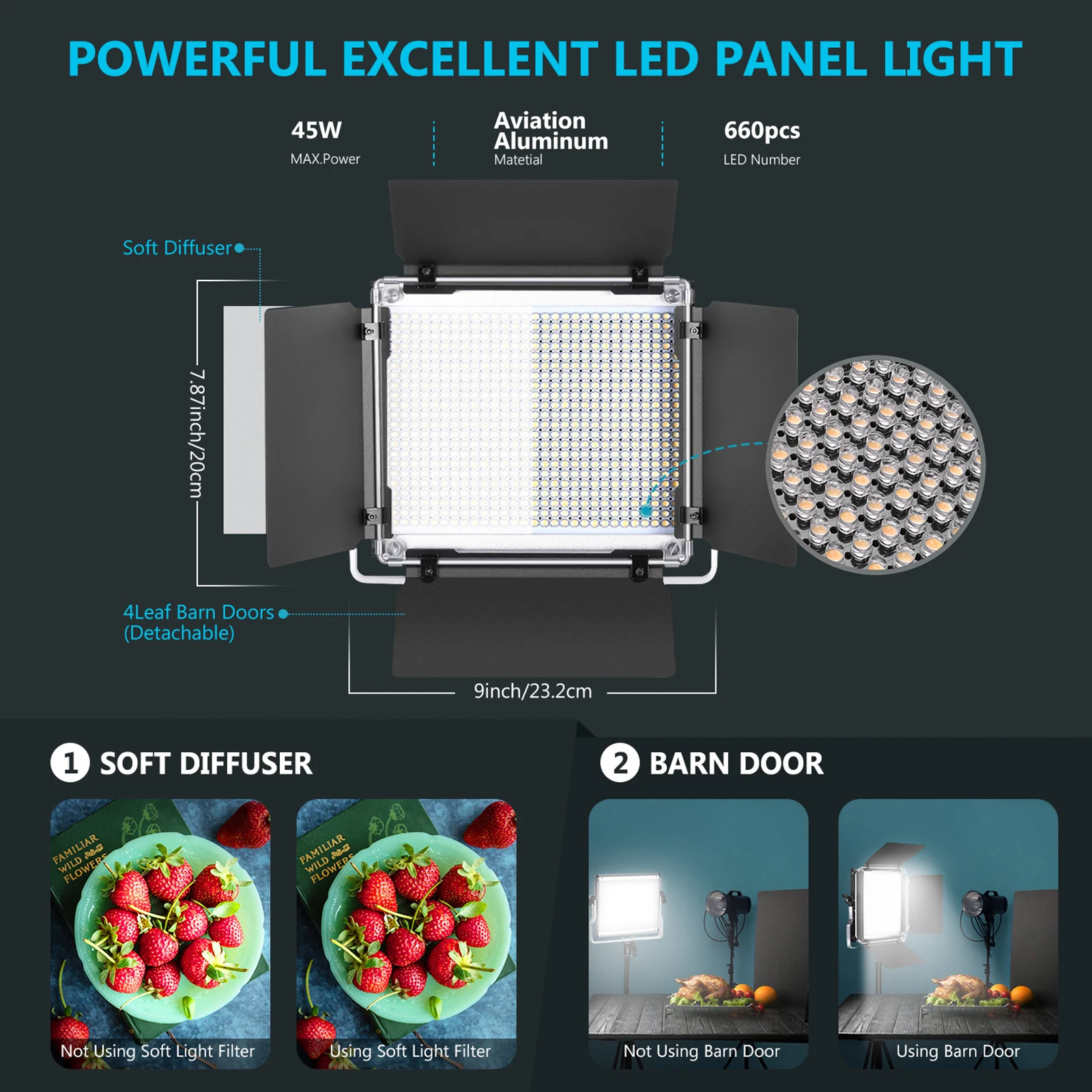 Kit d'éclairage vidéo LED Neew - Photography Lighting Kit Neewer avis et prix